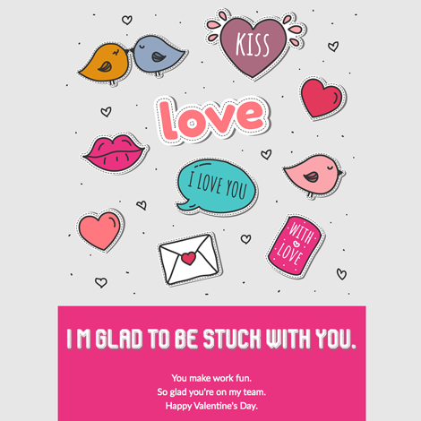 Love Stickers Valentine